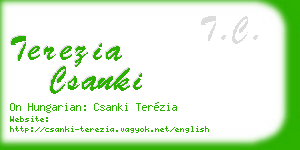 terezia csanki business card
